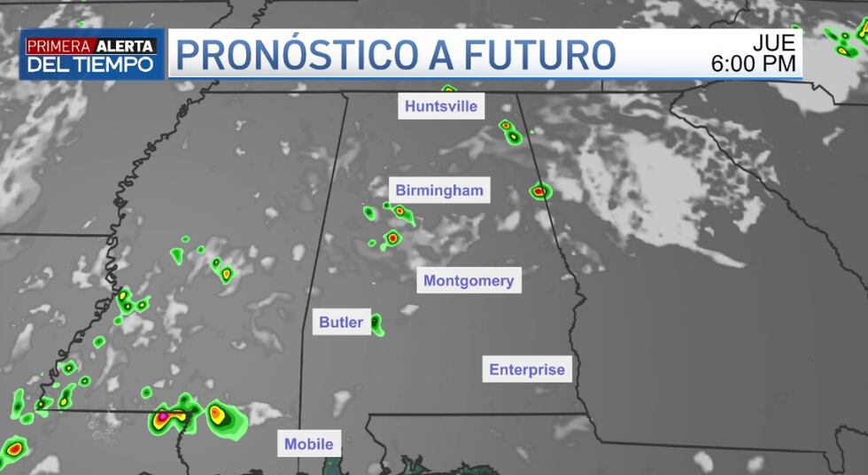 Pronóstico para esta tarde.